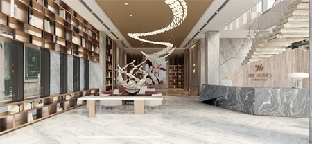 長沙彭英醫(yī)療美容整形外科診所_大廳一角